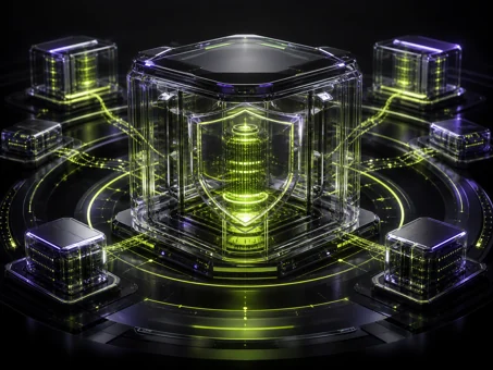 3D visualisation of a secure data vault and resilient backup systems